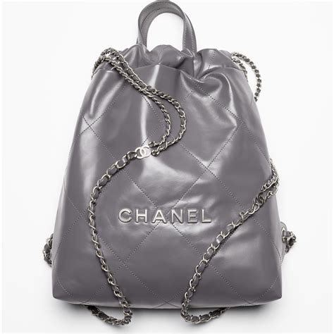 chanel backpack silver hardware|chanel 22 backpack.